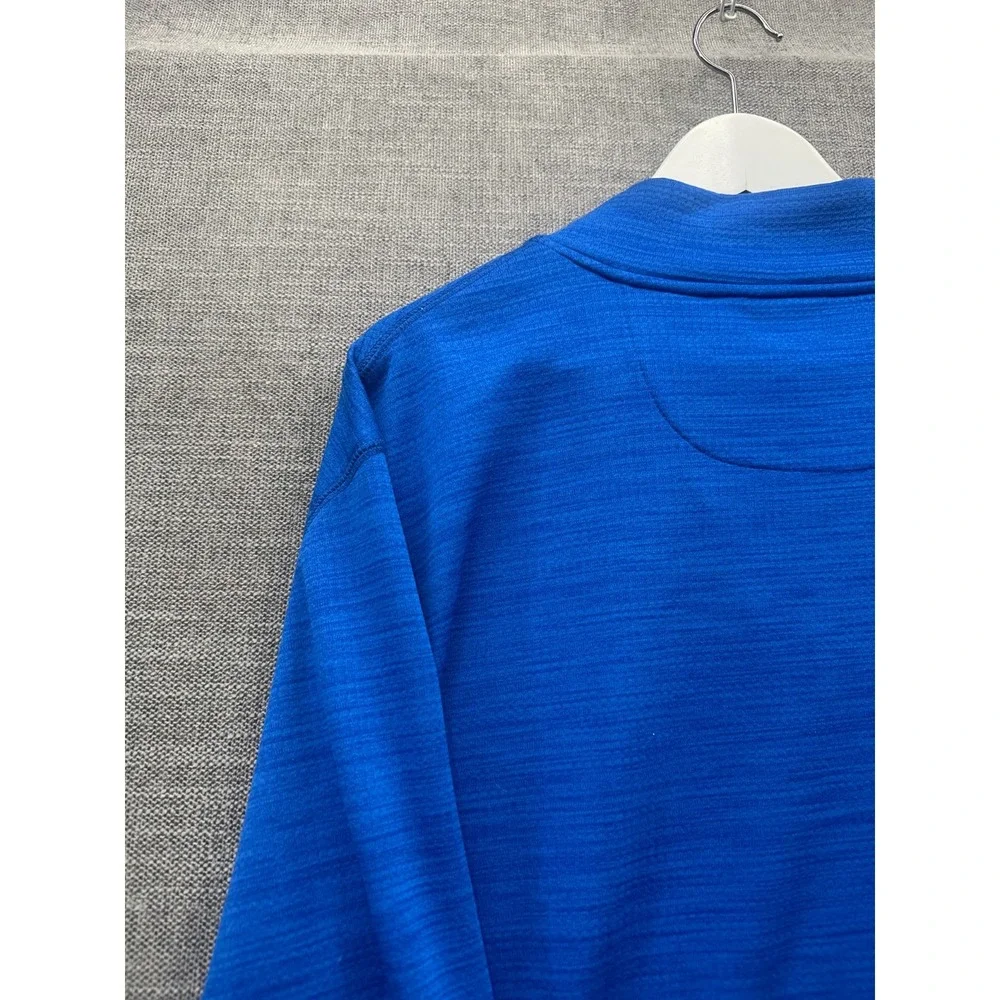 Club Room Performance Sweatshirt Mens 2XL Blue 1/4 Zip Long Sleeve Active Wear